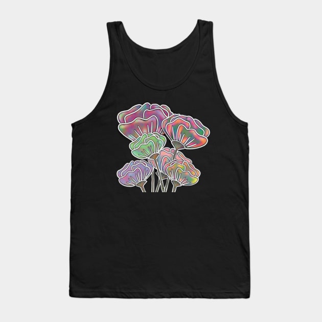 Rainbow Sherbet Stained Glass Bouquet Tank Top by cherdoodles